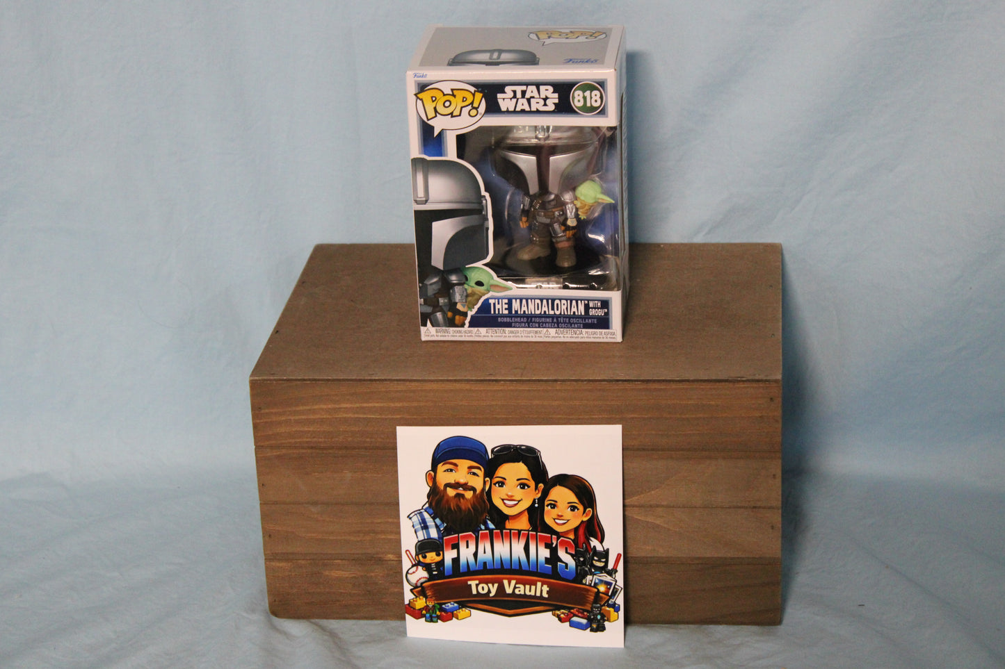 Funko 818 The Mandalorian and Grogu - Star Wars- RARE MISPRINT