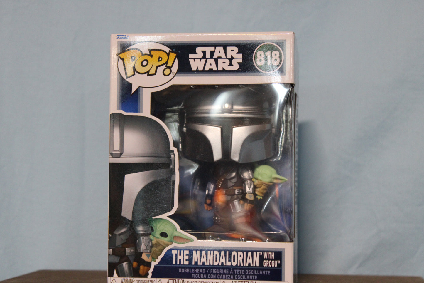 Funko 818 The Mandalorian and Grogu - Star Wars- RARE MISPRINT